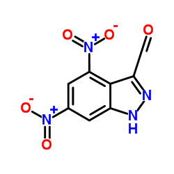 4,6-DINITRO-3-(1H)INDAZOLE CARBOXALDEHYDE structure