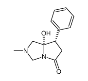 5-hydroxy-3-methyl-6-phenyl-1,3-diazabocyclo<3.3.0>octan-8-one Structure