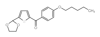 5-(1,3-DIOXOLAN-2-YL)-2-(4-PENTYLOXYBENZOYL)THIOPHENE Structure