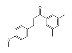 3',5'-DIMETHYL-3-(4-THIOMETHYLPHENYL)PROPIOPHENONE Structure