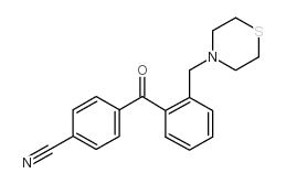 4'-CYANO-2-THIOMORPHOLINOMETHYL BENZOPHENONE structure