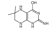 2-amino-6,6-dimethyl-1,5,7,8-tetrahydropteridin-4-one结构式