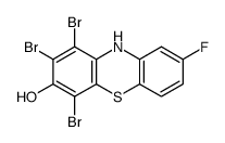 1,2,4-tribromo-8-fluoro-10H-phenothiazin-3-ol结构式