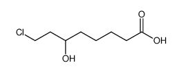 (+)-8-chloro-6-hydroxy-octanoic acid Structure