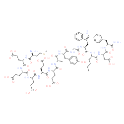 minigastrin, des-Trp(1)-Nle(12)-结构式