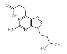 2-[2-amino-9-(3-methylbutyl)purin-6-yl]sulfanylacetic acid picture