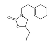 3-[2-(cyclohexen-1-yl)ethyl]-5-(iodomethyl)-1,3-oxazolidin-2-one Structure