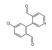 3-(5-chloro-2-formylphenyl)pyridine-4-carbaldehyde Structure