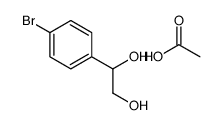 acetic acid,1-(4-bromophenyl)ethane-1,2-diol Structure