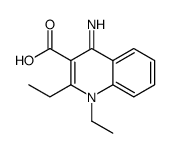 1,2-diethyl-4-iminoquinoline-3-carboxylic acid Structure