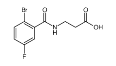 β-Alanine, N-(2-bromo-5-fluorobenzoyl)结构式