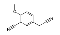 5-(cyanomethyl)-2-methoxybenzonitrile Structure