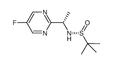 N-[(1S)-1-(5-fluoropyrimidin-2-yl)ethyl]-(2R)-methylpropane-2-sulfinamide Structure