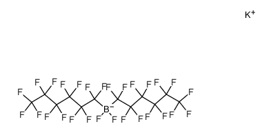 potassium bis(perfluorohexyl)difluoroborate结构式