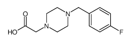 1-Piperazineacetic acid, 4-[(4-fluorophenyl)methyl] Structure