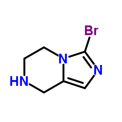 3-溴-5,6,7,8-四氢咪唑并[1,5-a]吡嗪结构式