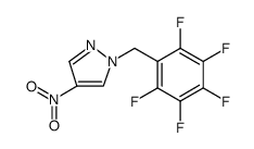 1H-Pyrazole, 4-nitro-1-[(2,3,4,5,6-pentafluorophenyl)methyl]结构式