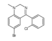 6-bromo-4-(2-chlorophenyl)-1-methyl-2H-quinazoline Structure