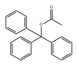 triphenylmethyl acetate Structure