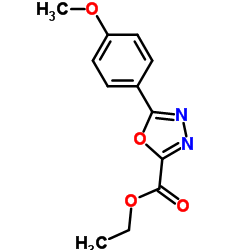 Ethyl 5-(4-methoxyphenyl)-1,3,4-oxadiazole-2-carboxylate picture