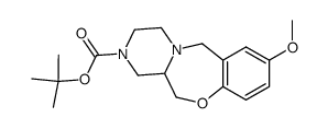 tert-butyl 8-methoxy-3,4,12,12a-tetrahydro-6H-pyrazino[2,1-c][1,4]benzoxazepine-2(1H)-carboxylate Structure