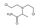 2-[bis(2-chloroethyl)amino]propanamide结构式