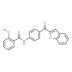 N-[4-(1-Benzofuran-2-ylcarbonyl)phenyl]-2-methoxybenzamide structure