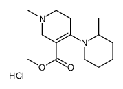 Nicotinic acid, 1,2,5,6-tetrahydro-1-methyl-4-(2-methylpiperidino)-, m ethyl ester, hydrochloride, hydrate structure