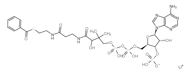 苯甲酰辅酶 A 锂盐结构式