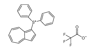 (1-azulenyl)diphenylsulfonium trifluoroacetate Structure