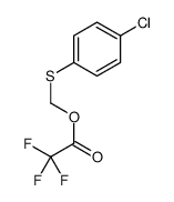 (4-chlorophenyl)sulfanylmethyl 2,2,2-trifluoroacetate Structure