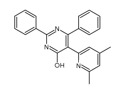 diphenyl-2,6 (dimethyl-4,6 pyridyl-2)-5 hydroxy-4 pyrimidine Structure