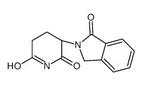 (3S)-3-(3-oxo-1H-isoindol-2-yl)piperidine-2,6-dione Structure