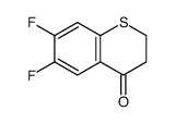 6,7-二氟-2,3-二氢-4H-1-苯并噻喃-4-星空app结构式