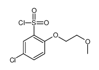 5-chloro-2-(2-methoxyethoxy)benzenesulfonyl chloride Structure