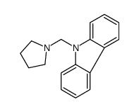 9-(1-Pyrrolidinylmethyl)-9H-carbazole结构式