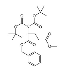 1-Benzyl 5-methyl N,N-bis{[(2-methyl-2-propanyl)oxy]carbonyl}-L-g lutamate Structure