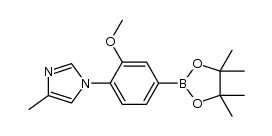 4-methyl-1-[2-(methyloxy)-4-(4,4,5,5-tetramethyl-1,3,2-dioxaborolan-2-yl)phenyl]-1H-imidazole Structure