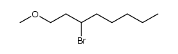 1-methoxy-3-bromooctane Structure