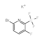 Potassium 6-bromo-3-fluoropyridine-2-trifluoroborate structure