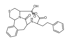 (4R,7S,12bS)-7-[[(1S)-1-carboxy-3-phenylpropyl]amino]-6-oxo-1,3,4,7,8,12b-hexahydro-[1,4]thiazino[3,4-a][2]benzazepine-4-carboxylic acid Structure