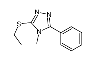 3-ethylsulfanyl-4-methyl-5-phenyl-1,2,4-triazole结构式