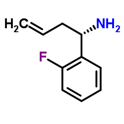 (1S)-1-(2-Fluorophenyl)-3-buten-1-amine结构式