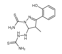 3-(2-hydroxyphenyl)-4-methyl-1-thicarbamyl-5-thiosemicarbazide-2-pyrazoline Structure