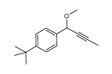 1-(tert-butyl)-4-(1-methoxybut-2-yn-1-yl)benzene Structure