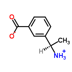 3-[(1R)-1-Ammonioethyl]benzoate Structure