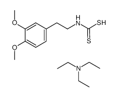 triethylamine (3,4-dimethoxyphenethyl)carbamodithioate结构式