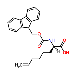 (R)-N-Fmoc-2-(5'-pentenyl)glycine Structure