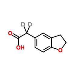 2,3-Dihydro-1-benzofuran-5-yl(2H2)acetic acid Structure