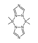 Me2B(μ-1,2,4-triazole(-H)2)BMe2结构式